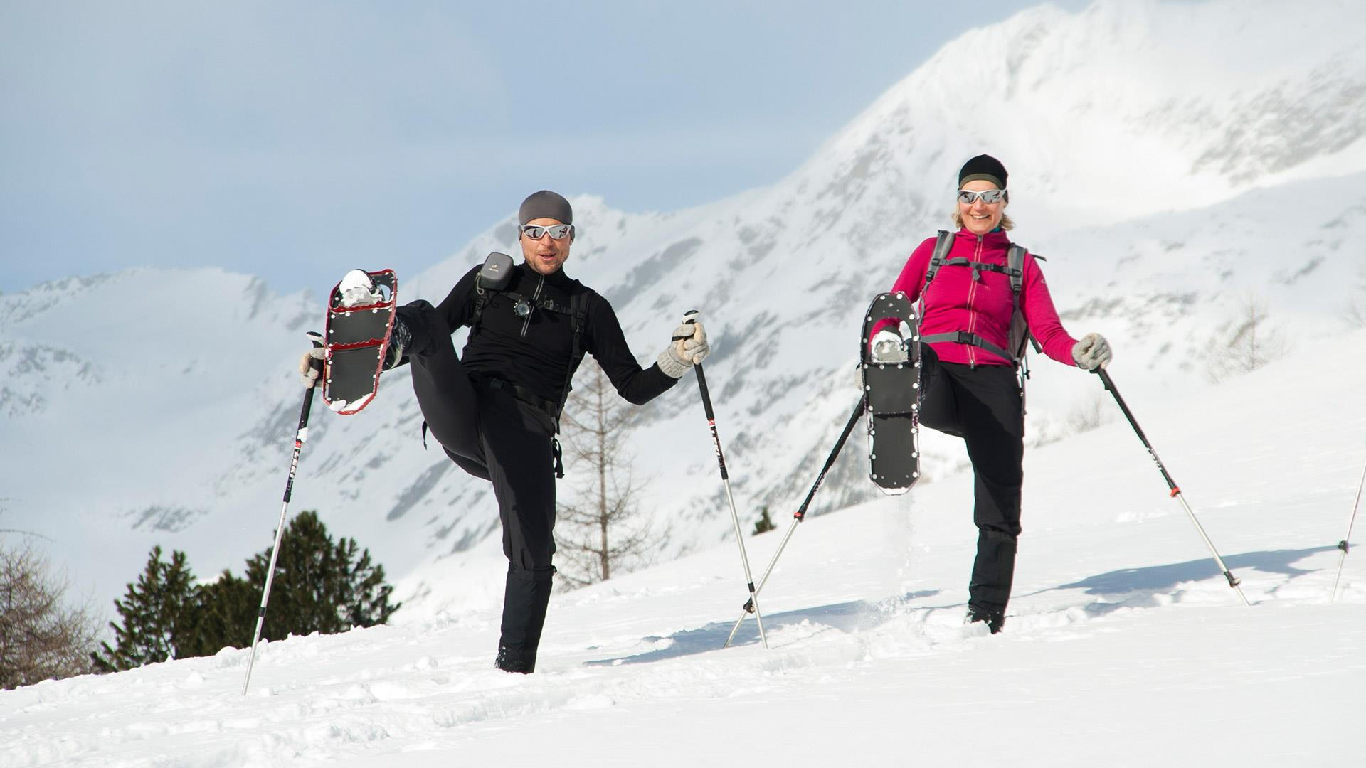 snowshoe trekking